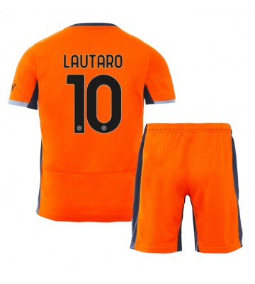 Maillot de foot Inter Milan Lautaro Martinez #10 Troisième enfant 2023-24 Manches Courte (+ pantalon court)